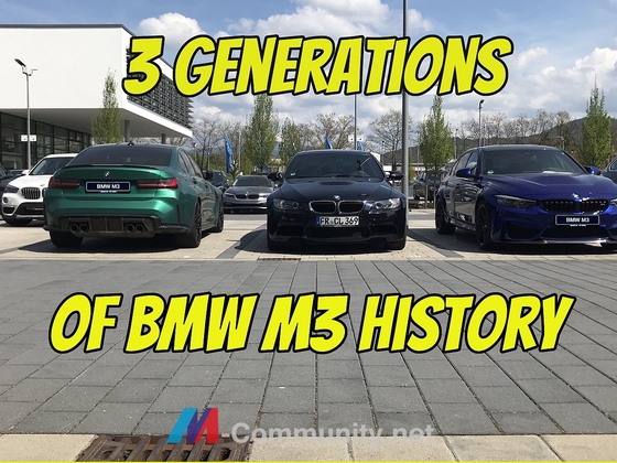 3 Generationen BMW M3 Geschichte